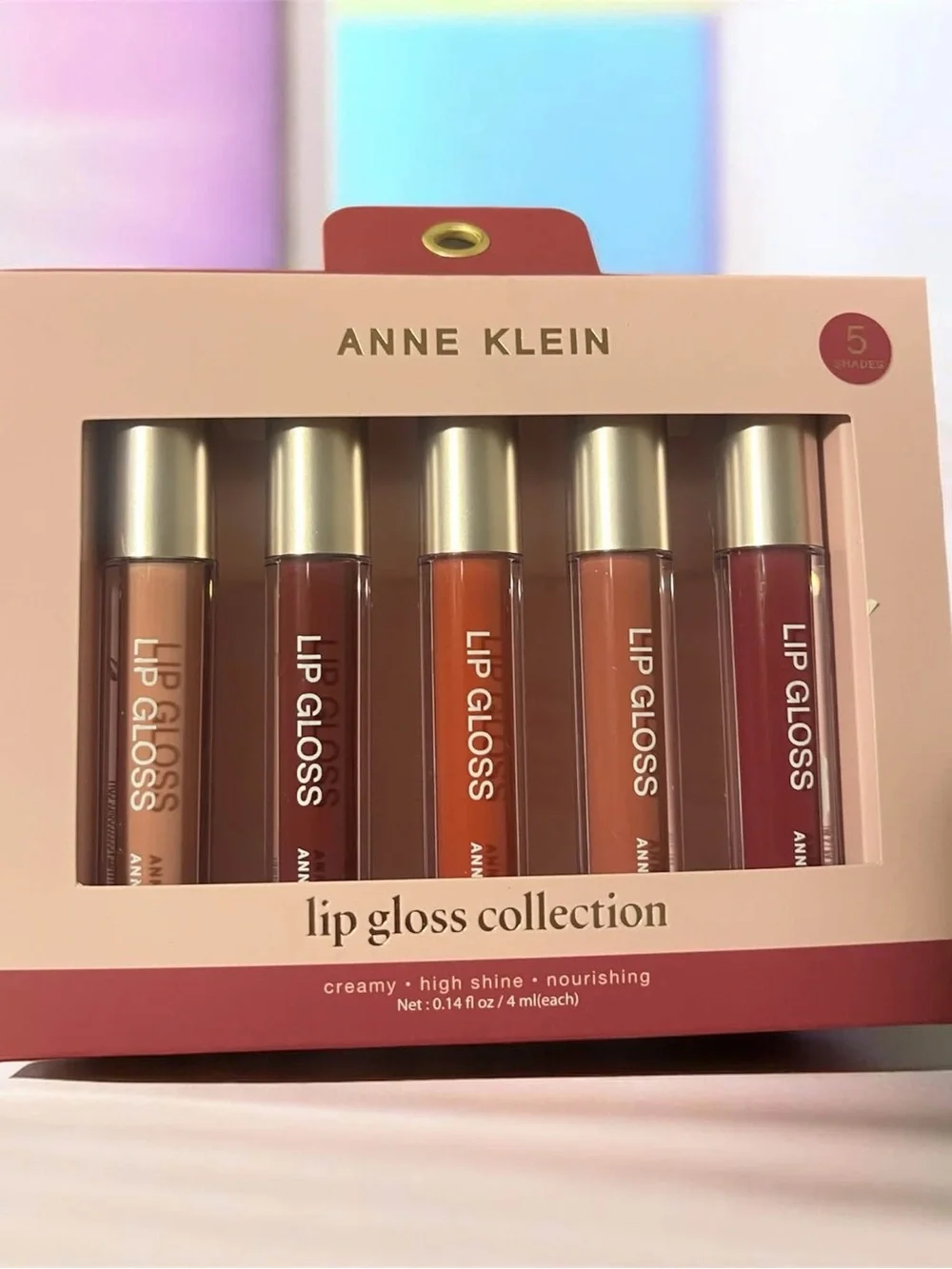 Anne Klein Lip Gloss Set — Nude, Berry & Warm Rose Shades